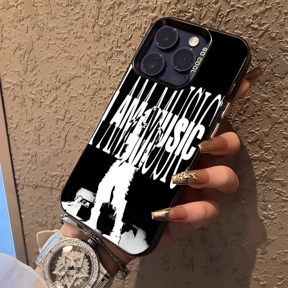 I AM MUSIC P-Playboi Carti Phone Case For iPhone 16,15,14,13,12,11,Pro,XS,Max,Plus,Mini,SE Black Candy Matte Shockproof Cover