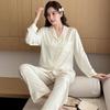 YUZHAOLIN Women's Striped Long-Sleeve Sleepwear Set