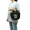 Draft Can Logo Canvas Bag S Size Tote Bag Natural Beige Black Okinawa Souvenir Handbag Shopping Commuting School [Orion Beer] (Black)