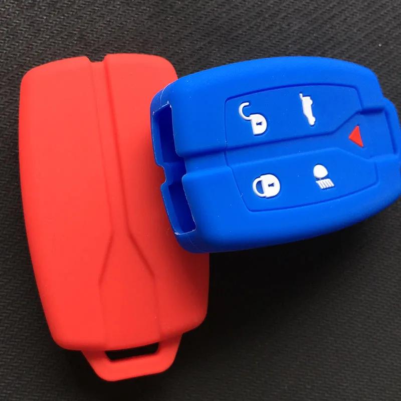 5 Tasten Silikon Auto Fernbedienung Smart Keyless Fob Hülle Schale Abdeckung Für Land Rover Freelander 2 Schlüssel