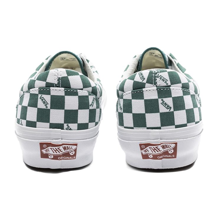 Vans OG Era LX Checkerboard Logo - Cadmium Green Unisex Sneakers White VN0A3CXN9TX