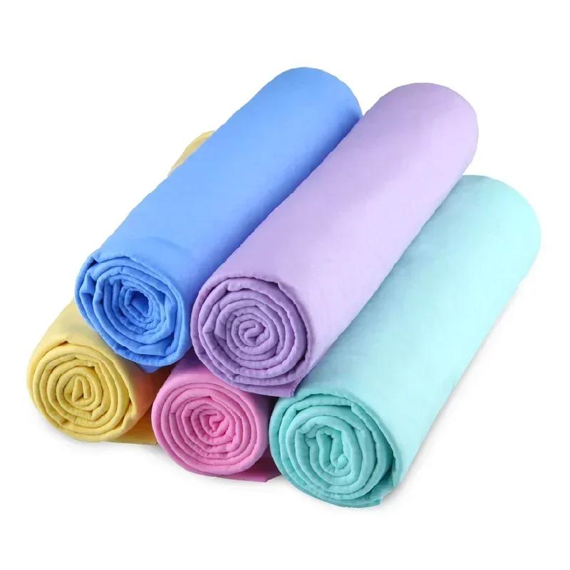 43*32cm PVA Imitation Deer Skin Towel Barreled Quick Drying Car Cleaning Products Car Washing Towel Cloth Household Towels
