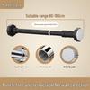 Punch-Free Telescopic Shower & Wardrobe Curtain Rod - Strong Load-Bearing Stainless Steel Design