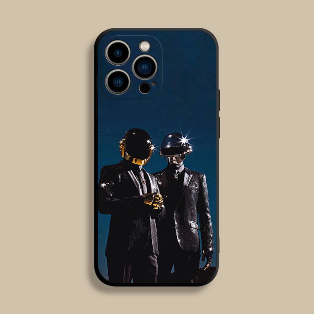 

Чехол для телефона группы D-Daft P-Punk для iPhone 17,16,15,14,13,12,Pro,Max,Plus,E,SE4,Air,Mini Черный Мягкий Чехол iPhone17Pro