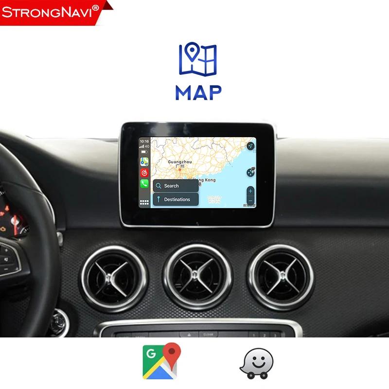 Bezdrátový adaptér Carplay pro Mercedes Benz E-Class W212 E Coupe C207 W207 2009-2015 Android Auto Decoder Box BT AirPlay Spotify