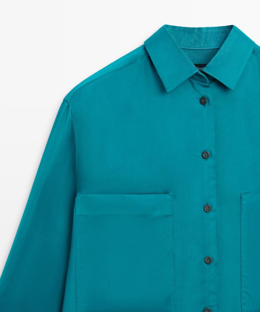 Masimodutti Satin Pocket Fluid Shirt