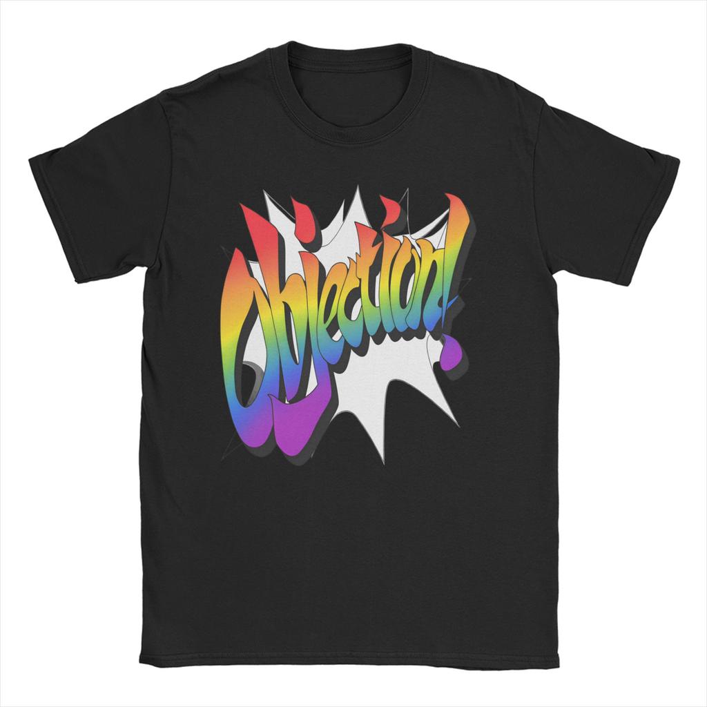 Ace Attorney Videospiel Phoenix Wright T-Shirts für Männer Frauen Vintage Reines Baumwoll-T-Shirt O-Ausschnitt Kurzarm T-Shirts Tops