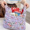 Large Capacity Bubble Foldable Stretch Bag Shopping Bag Storage Bag Magic Stretch Puff Bag  Unisex