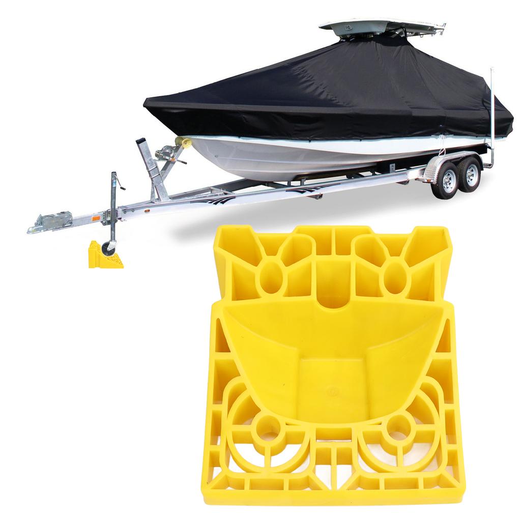 Trailer Tongue Jack Wheel Dock Heavy Duty Portable Prevent Wheel Sinking Caster Chock for Trailer Sp
