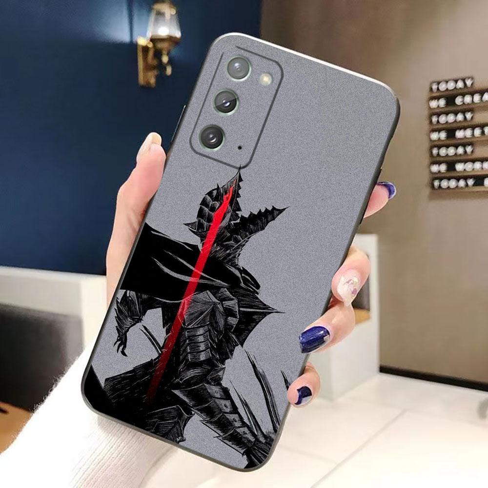 Comic B-Berserk Guts Phone Case For Samsung NOTE 20 10 M23 M53 A80 A70 A50 A30 A24 A13 A12 A07 A06 A05S A04 A03S A03 A04E Cover