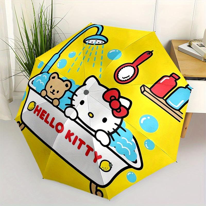 

1pc Hello Kitty Bath Time Umbrella with Plastic Handle,Suitable for All Seasons Home Travel Outdoor UmbrellaSanlio691