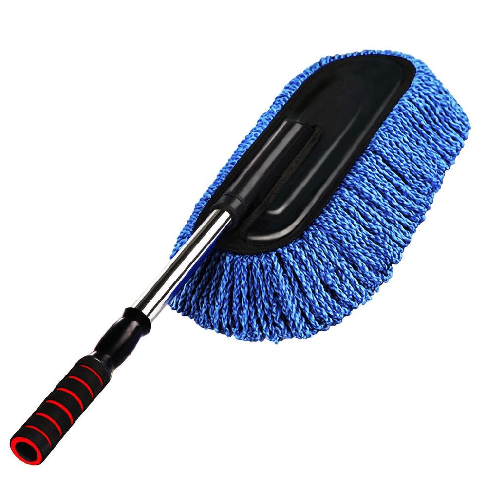 Removable Car Duster Extendable Handle Car Cleaning Mop Car Wash Brush Interior Cleaning