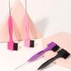 Hair Control Edge Brush with Metal Rat Tail Comb Double Sided Hair Styling Brush