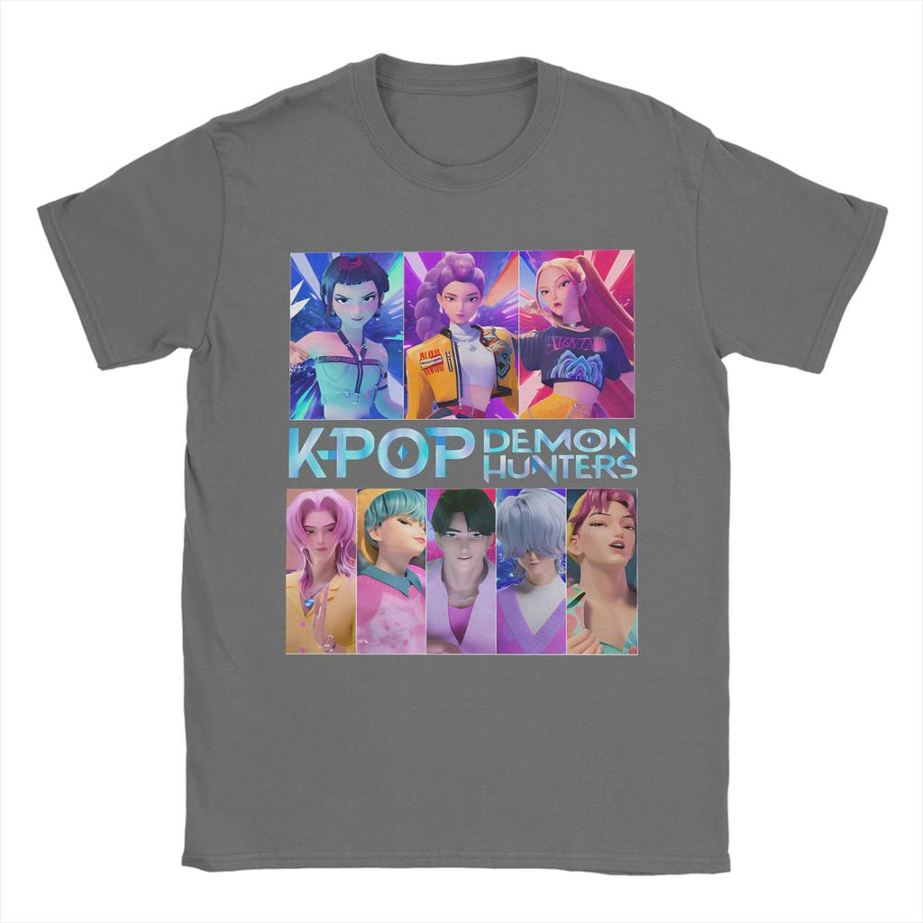 Demon Hunters Anime Game T-Shirt Hipster T-Shirts Short Sleeve Streetwear Tshirt Summer Cotton Comfortable Oversized Clothing