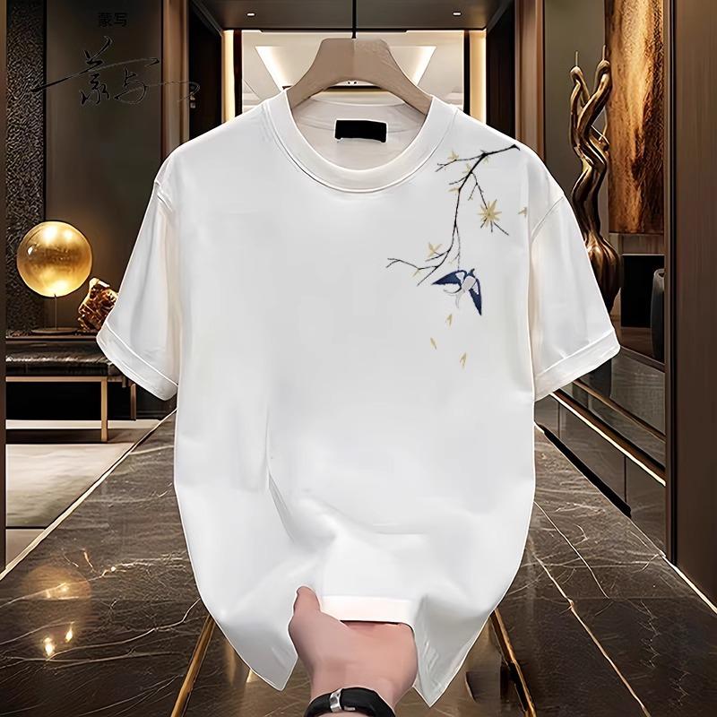 Couples Cotton T-Shirt Short Sleeve Black White Tops Breathable Comfortable Soft Casual Sport Tees