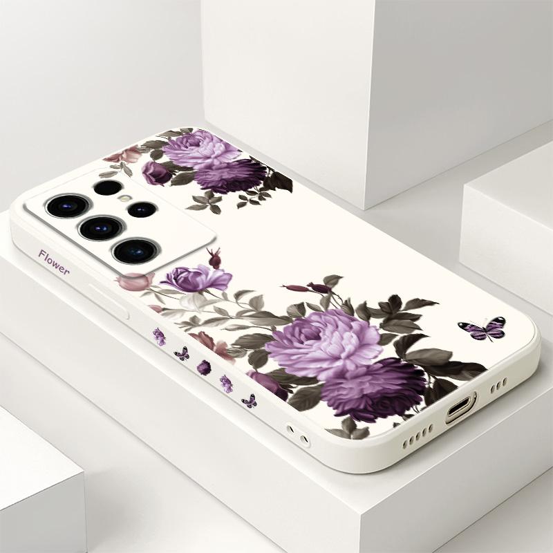 Peony Blossoms Phone Case For Samsung Galaxy S25 FE S24 S23 S22 S21 S20 S10 S10E Ultra Plus FE Note 20 Ultra Plus Cover
