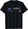 Artemis 2 Routenkarte SLS Raketenstart Mission zum Mond T-Shirt