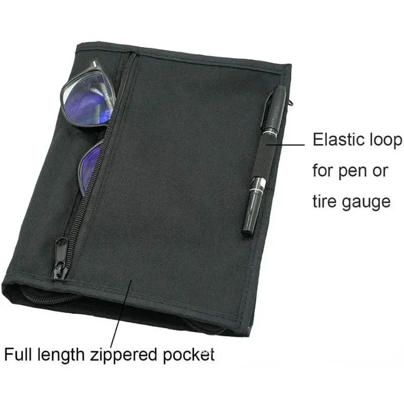 Car Multi-pocket Interior Supplies Oxford Cloth Portable Document Storage Bag Glove Box Manual Registration Card Storage Bag