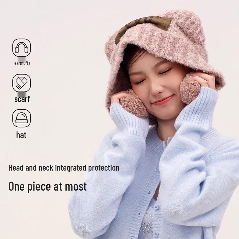 

VVC Chengyi Style Women s Bear Ear Knitted Hat One Size