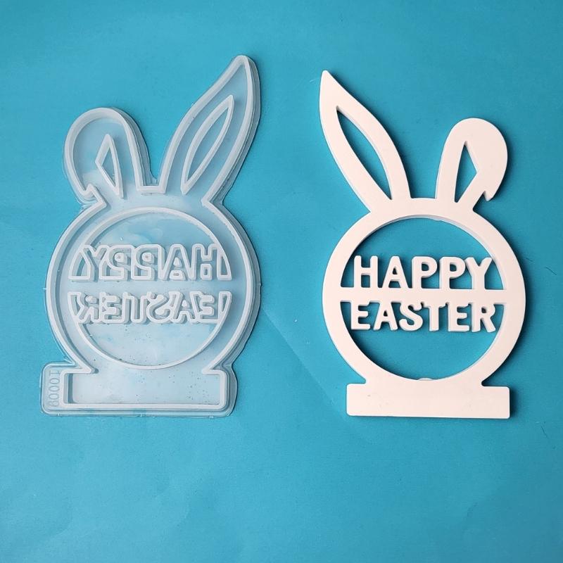 Rabbit Holder Resins Molds Candlesticks Silicone Molds Easter Rabbit Mould Dropshipping