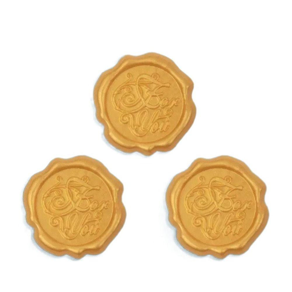 20Pcs Textured Sealing Wax Stickers Steric Wrapping Sealing Stickers  Invitation Letter