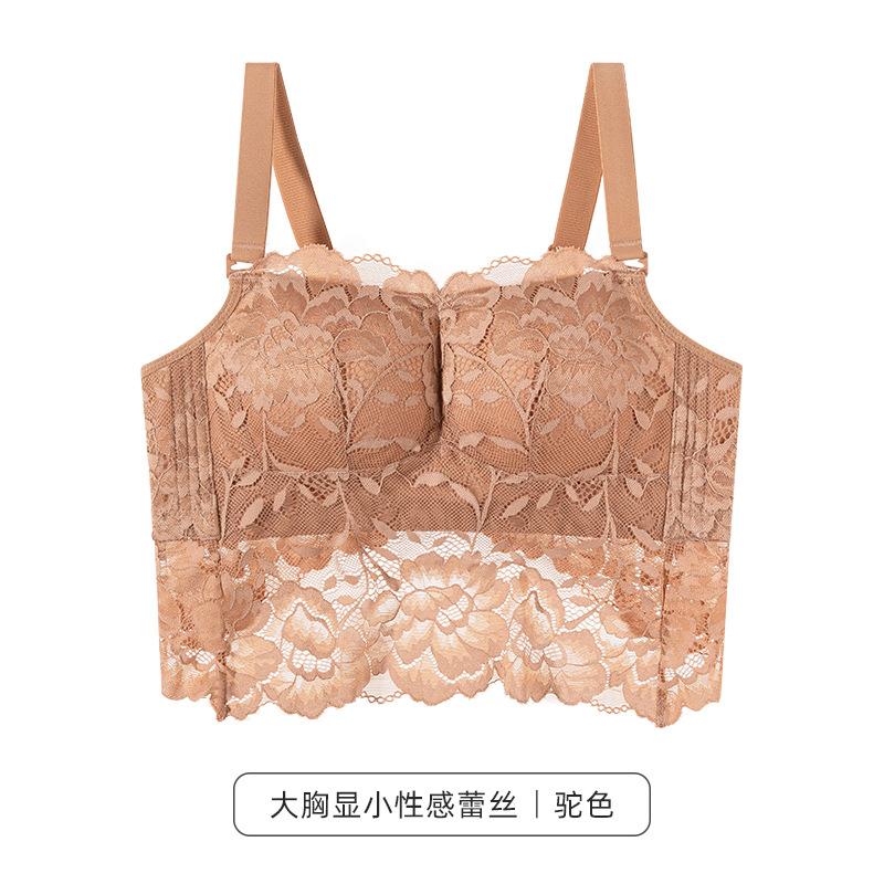 Sexy Beautiful Back Tube Top Adjustment Underwear Women's Lace Collection Breast Anti-sagging Gathering Bra Sexy Beautiful Back Bra