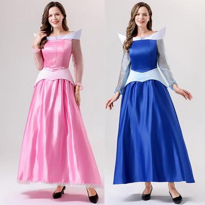 Adult Women's Sleeping Beauty Princess Cosplay Costume Dress