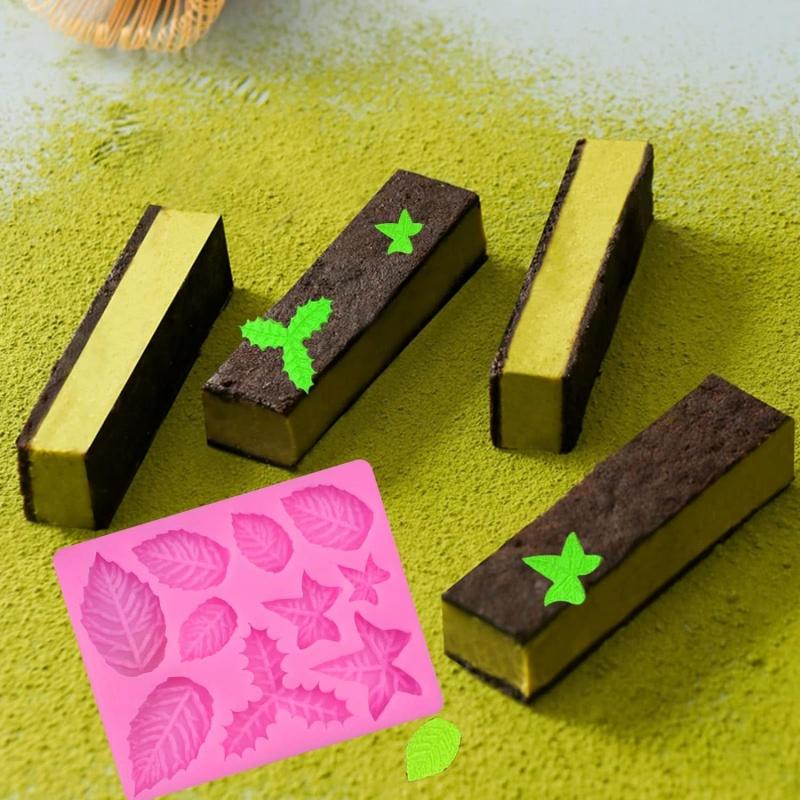 Rose Petal Flowers Leaf Silicone Mold DIY Cake Baking Decoration Fudge Pudding Chocolate Mold Flowers Jewelry Baking Supplies