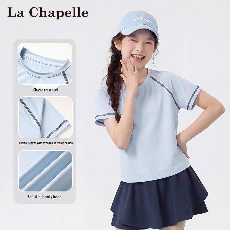 La Chapelle Girls' Breathable Short-Sleeve T-Shirt