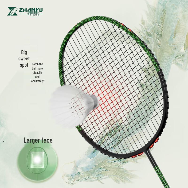 ZhanYu Professional Full Carbon Offensive Badminton Racket