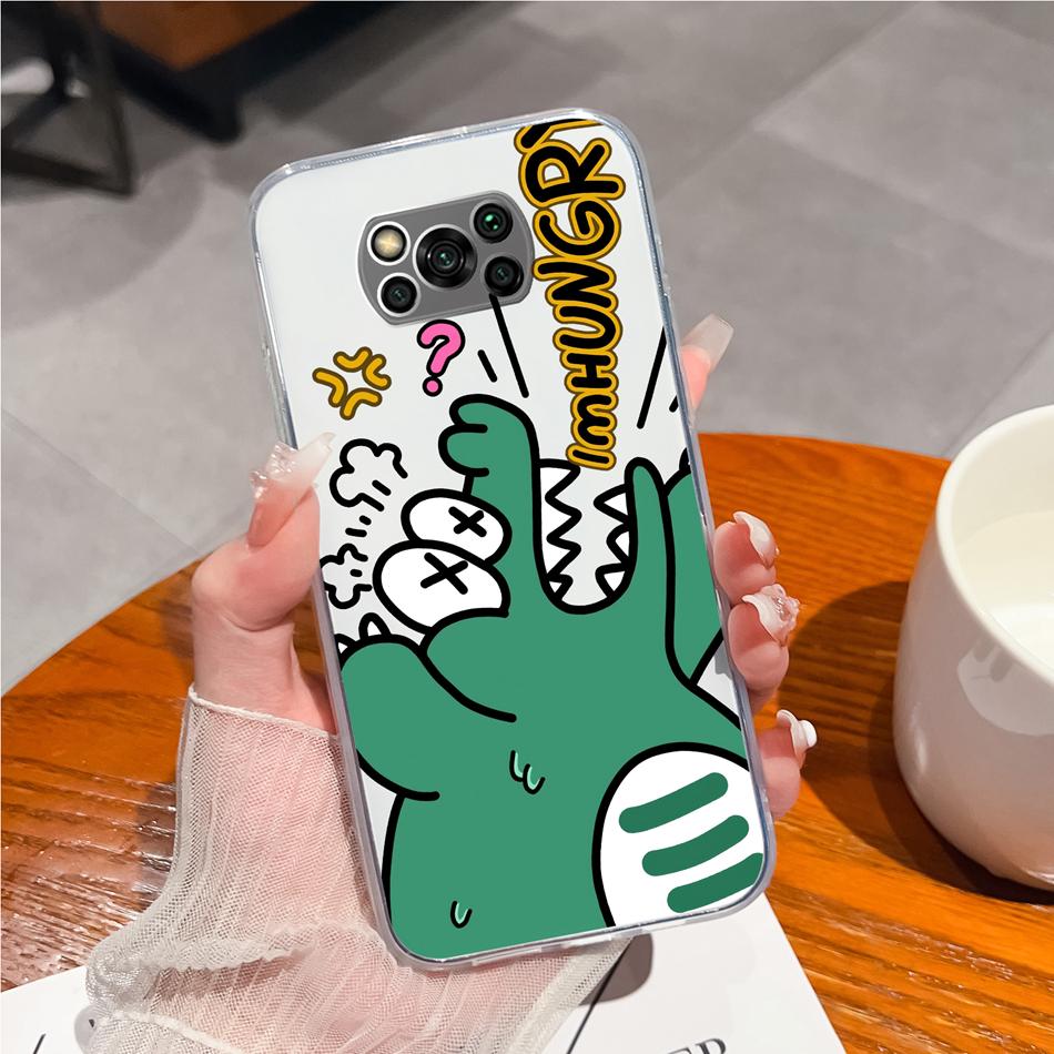 

For Poco X3 Pro GT Case Creative Fun Soft TPU Silicone Clear Anti Choc Phone Back Cover For Poco X 3 Pro GT X3Pro X3GT NFC Funda POCO X3 Pro