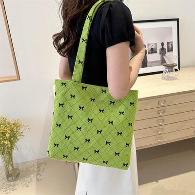 Bolsa de ombro grande, doce e fashion, nova para o verão, bolsa tote simples, bolsa de mão casual de grande capacidade, feminina