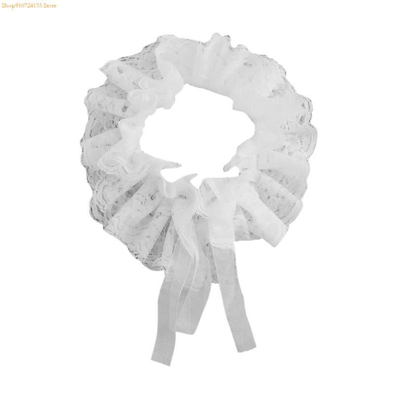 Идеальное Сочетание 76He Новая Мода для Женщин в Стиле Лолита Рубашка с Воротником Кружевной Воротник-Шаль Винтажные Воротники