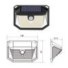 NuFeng Outdoor Solar Motion Sensor Wall Light
