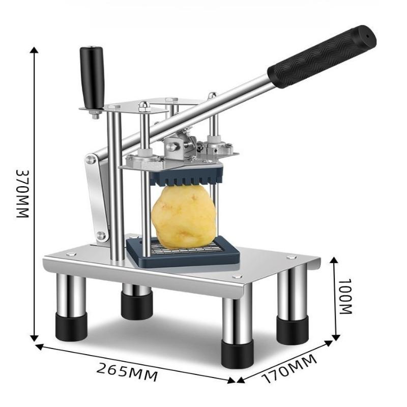 Commercial Household Potato Slicer, Cutting Cucumbers, Radishes, Potatoes French Fries Tools, Press-type Vegetable Cutter