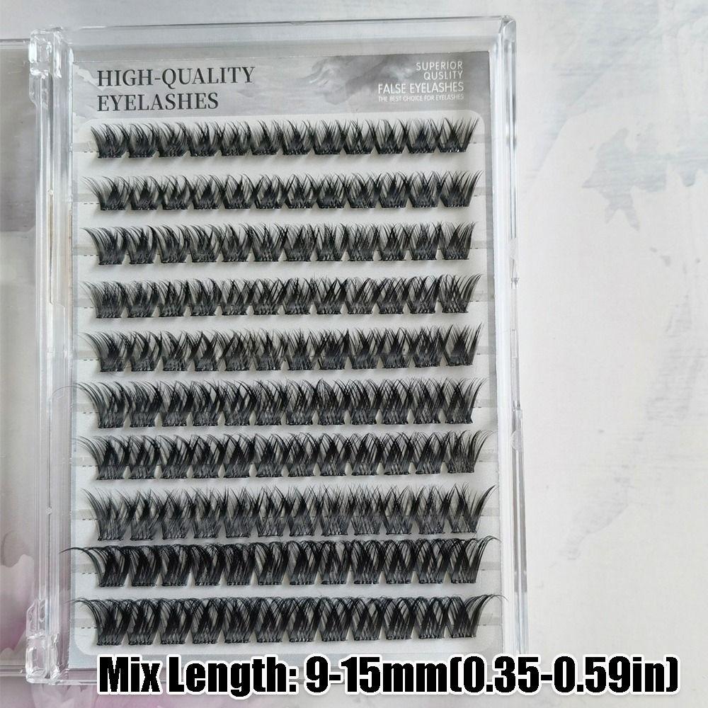 Thick Self-Adhesive False Eyelashes 3D Mink Eye Lashes New Eyelash Cluster  Eyelash Extension
