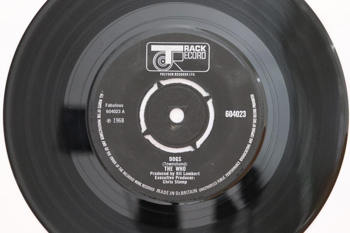 

7-дюймовая пластинка WHO - Dogs 604023 Track Record 1968 UK Рок Б/У
