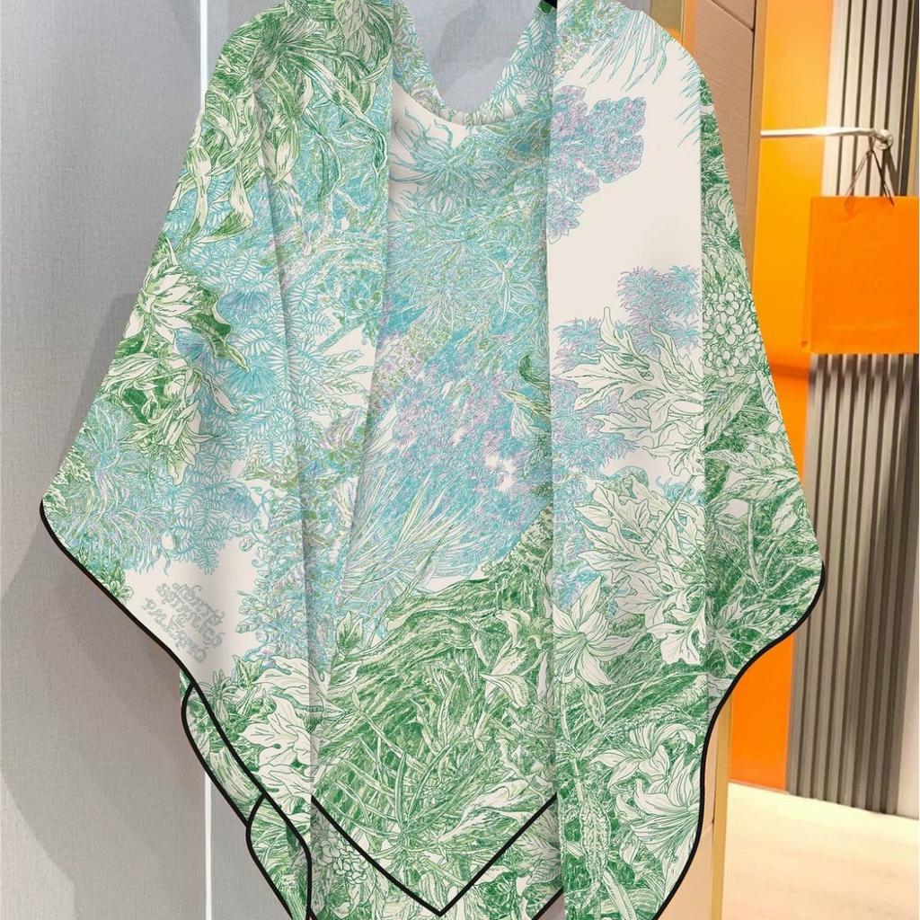 130Cm Autumn Winter Warm Scarf Women Immitation Silk Cashmere Square Scarf Shawl Luxury Large Scarf Wraps Pashmina Stole