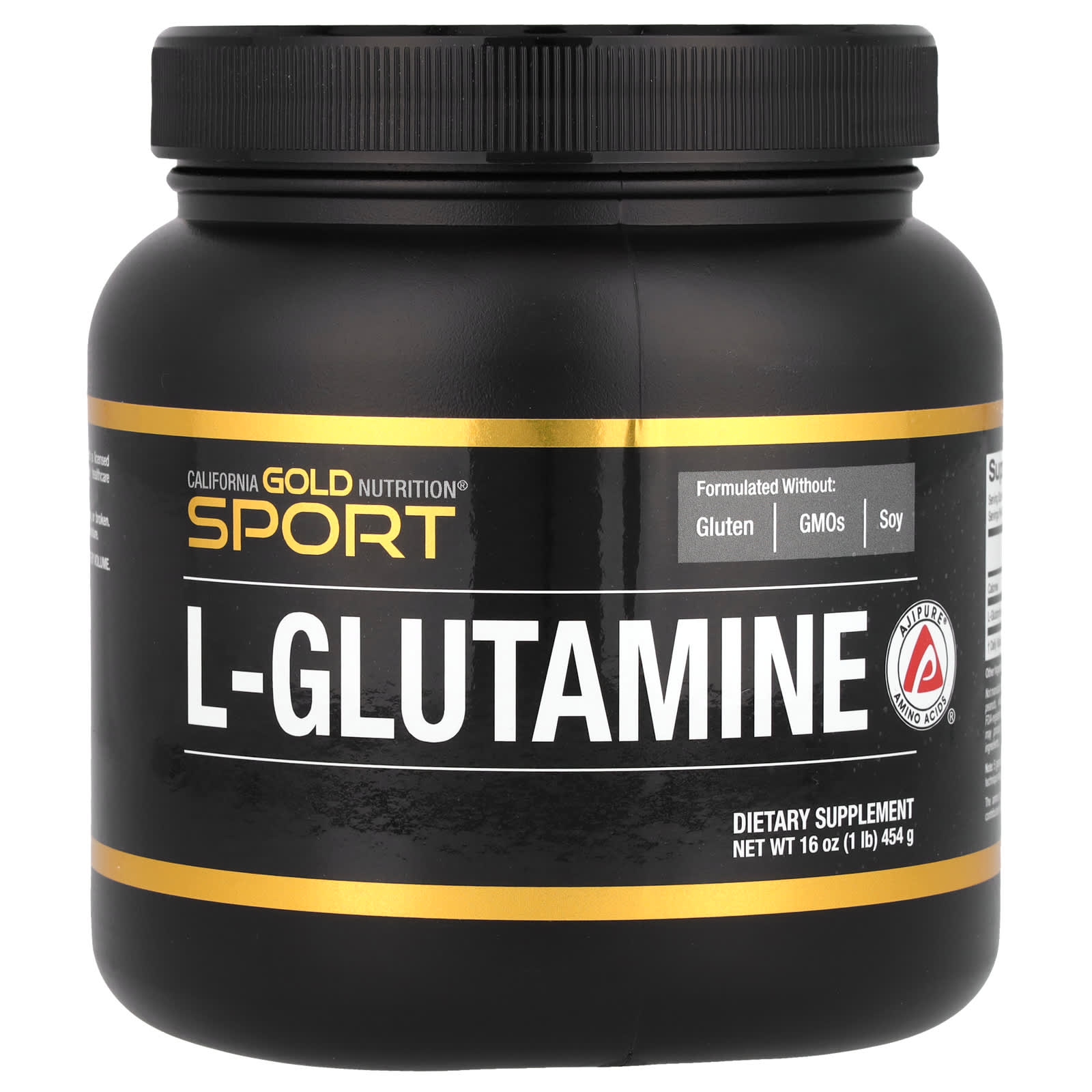 

California Gold Nutrition, Sports, l-Glutamine Powder, AjiPure®, Gluten Free, 1 lb (454 g)