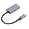 Portable Video Capture Card Equipment HDMI F To Type C M Maximum Support 1080P Gray