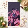 HUNTRIX Soft Beach Towel Stylish Beach Pool Towel for Summer Seaside Vacation Travel