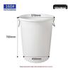 Large Capacity Thick Round Plastic Trash Can for Commercial Kitchens, Catering, Classrooms, Hotels, and Sanitation