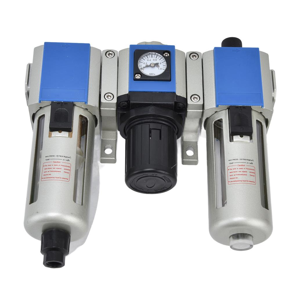 Air Compressor Flow Filter Pressure Regulator Lubricator Water Oil Separator Combination UnitGC300 08