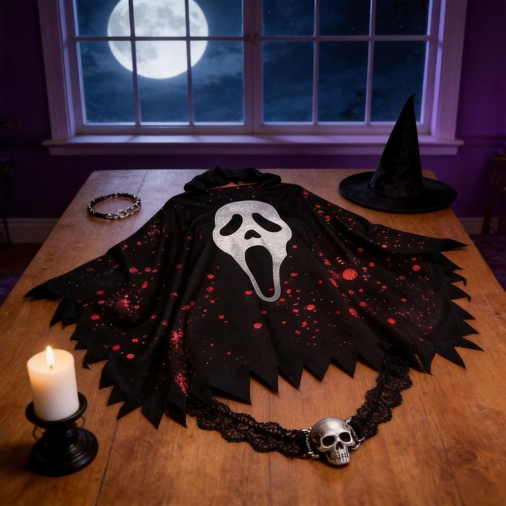 Halloween Ghost Cosplay Costume With Cloak For Women Drama Stage Performances