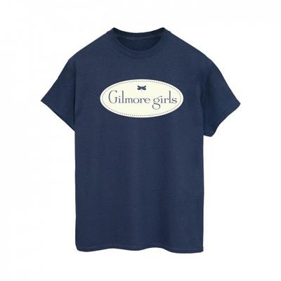 Klassisches Boyfriend-T-Shirt aus Baumwolle mit Logo für Damen/Damen