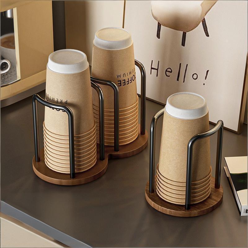 Disposable Cup Holder Multi-Function Durable 1Pcs Coffee Cup Organizer Desktop Teacup Rack for Student Dormitory Use