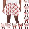 Men's Halloween Printed Horror Theme Shorts Men's Casual Sports Beach Shorts With Drawstring