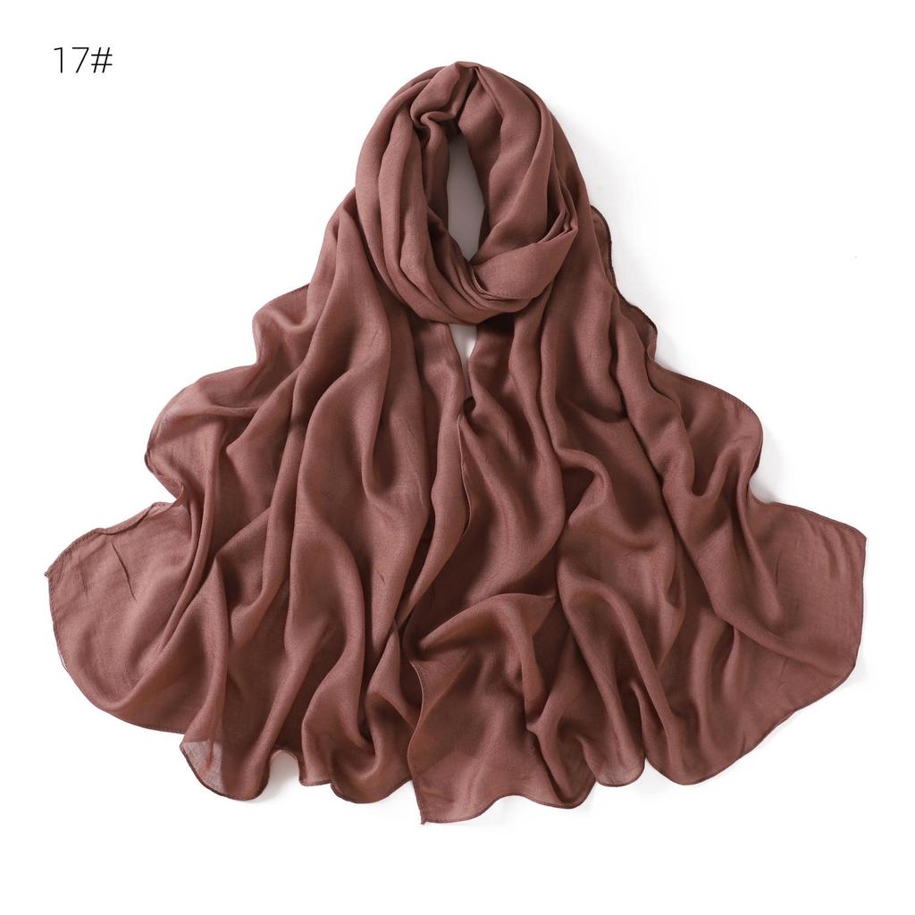 "High-Quality Modal Rayon Women's Shawl: Thin, Breathable, Cotton-Linen Blend Scarf"