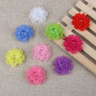 1pcs 4.5cm Frosted Acrylic Camellia Accessories Pick Color DIY Materials