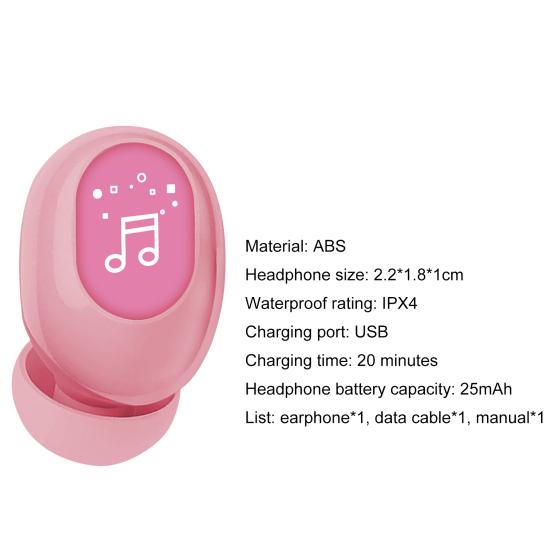 Bezdrátová sluchátka F911 Bezbariérová vysoce věrná ergonomická kompatibilní s Bluetooth 5.0 Mini Invisible True Wireless Stereo sluchátka pro řízení